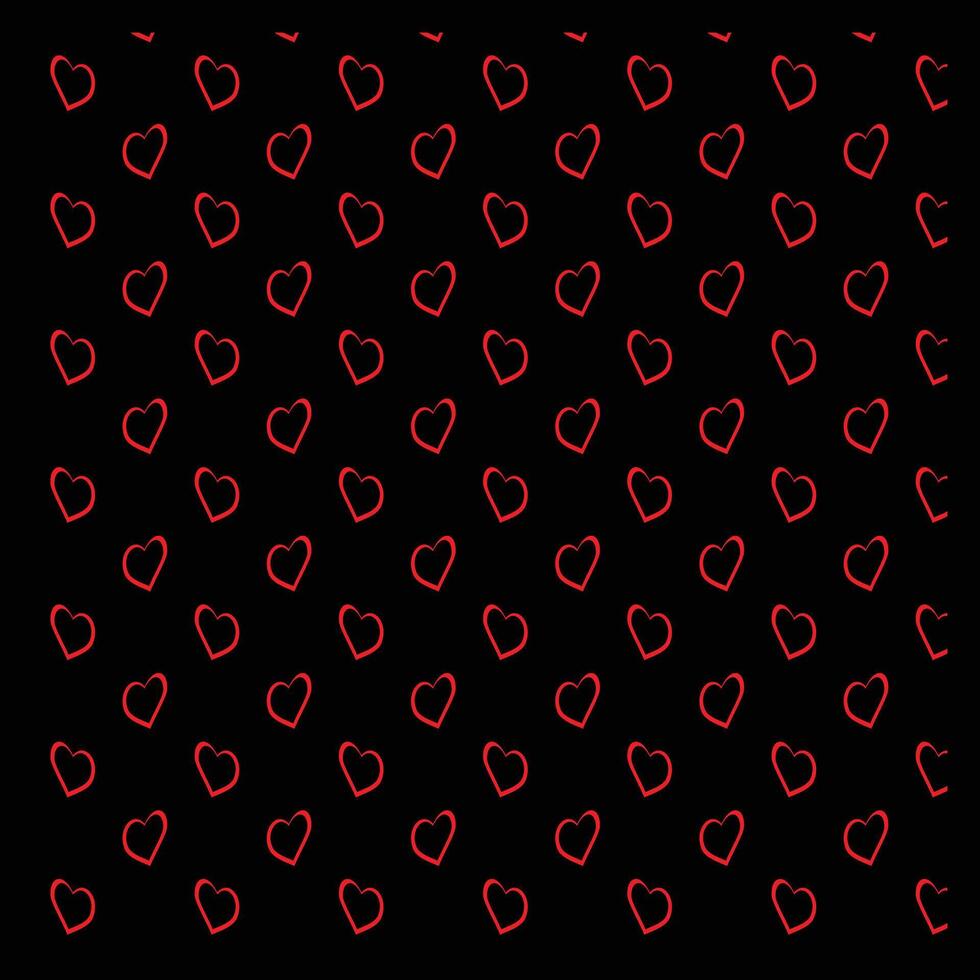 Soft romantic seamless heart pattern perfect for design collections vector