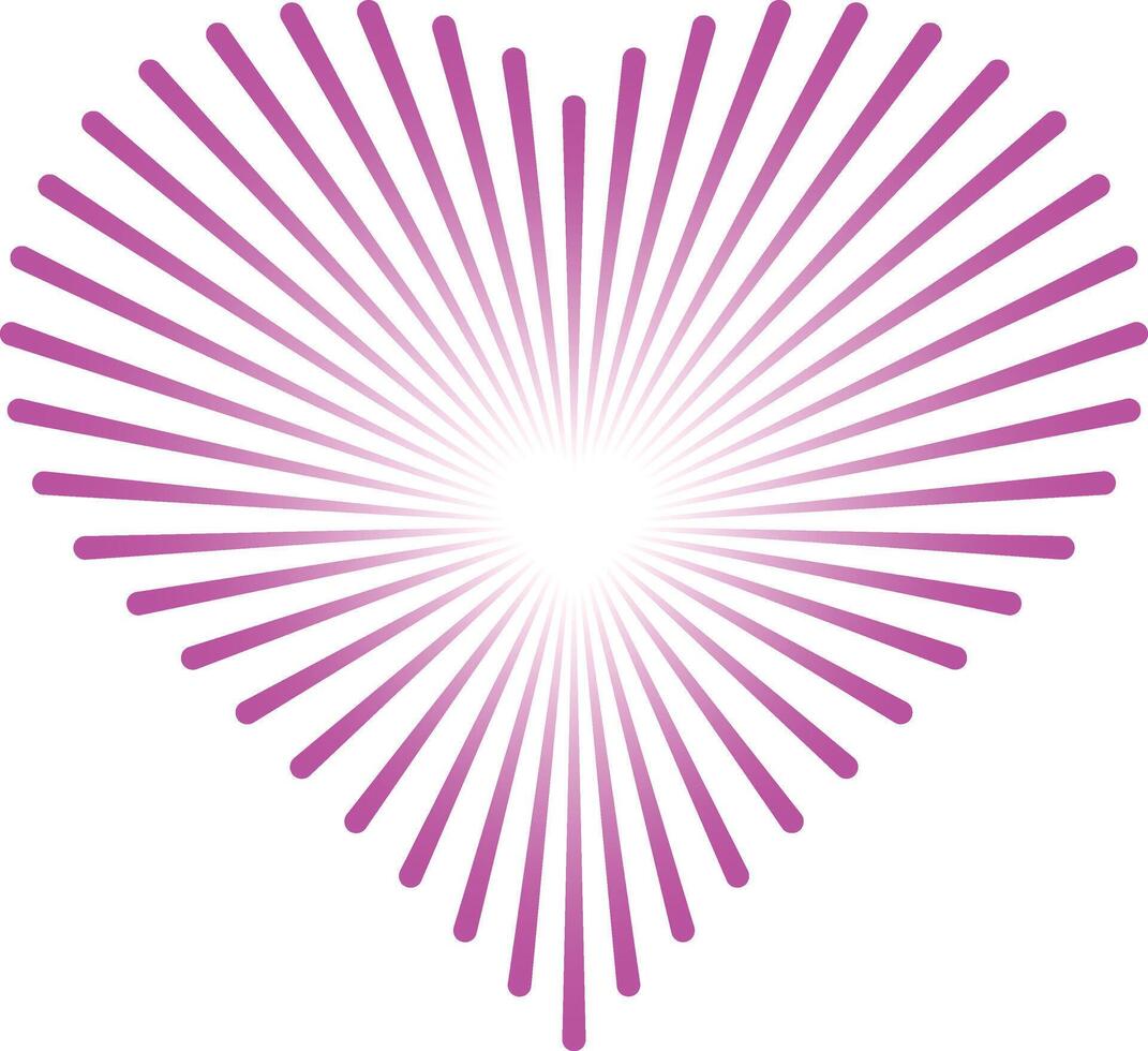 modern artistic love shape ideal for romantic decoration and graphic design vector