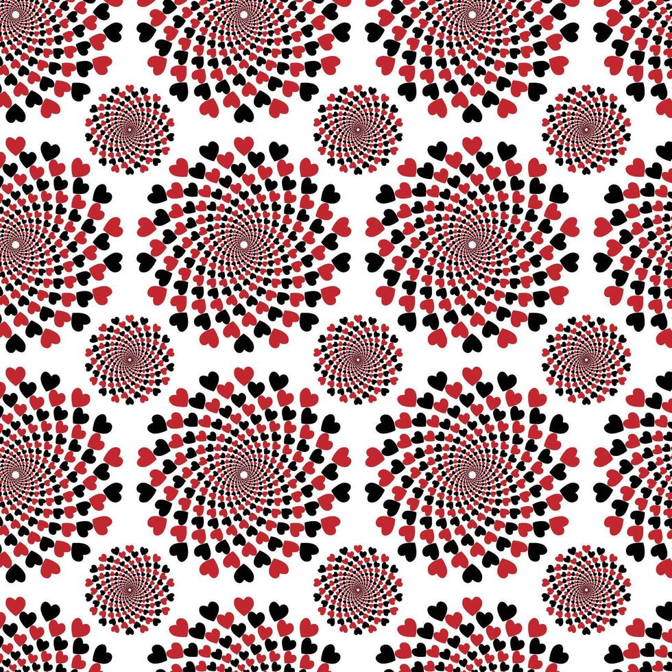 aesthetic love heart pattern for digital and physical designs vector