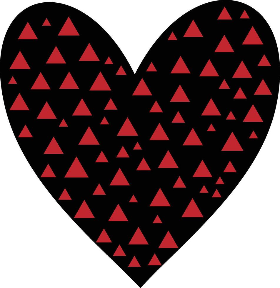 Contemporary Love Shape Art for Trendy and Aesthetic Design Projects vector