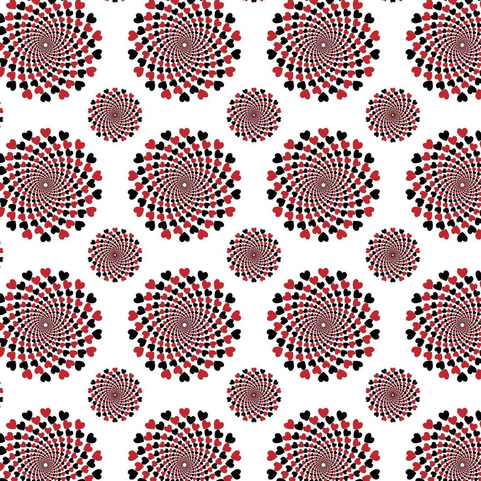 minimal love shape repeat pattern for fashion and print vector