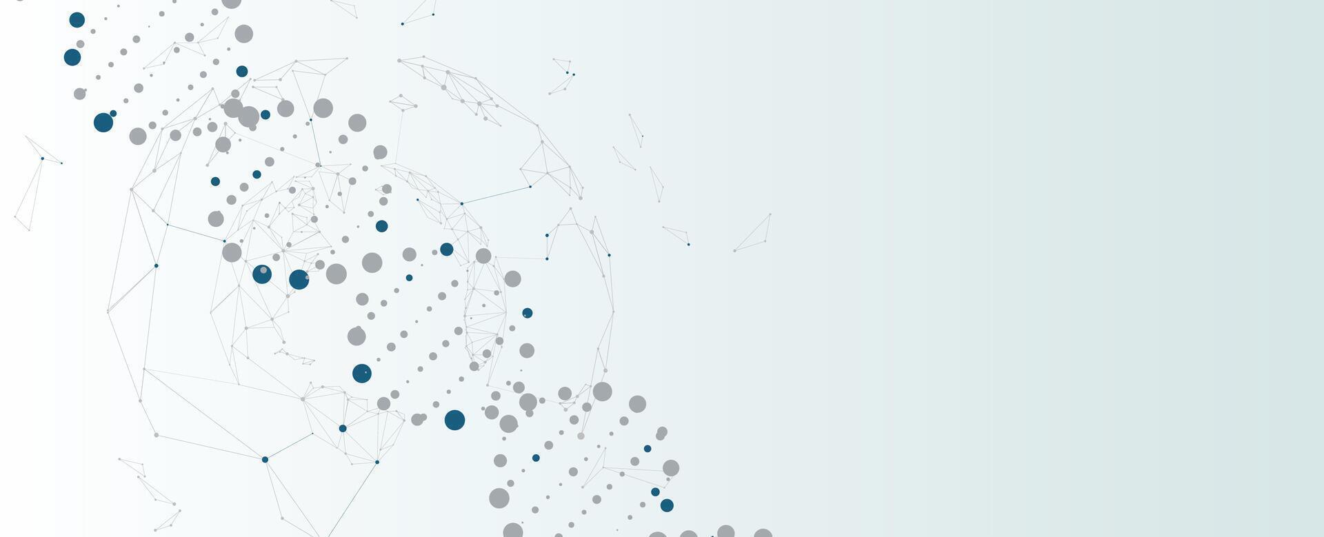Abstract DNA concept. Futuristic science technology background vector