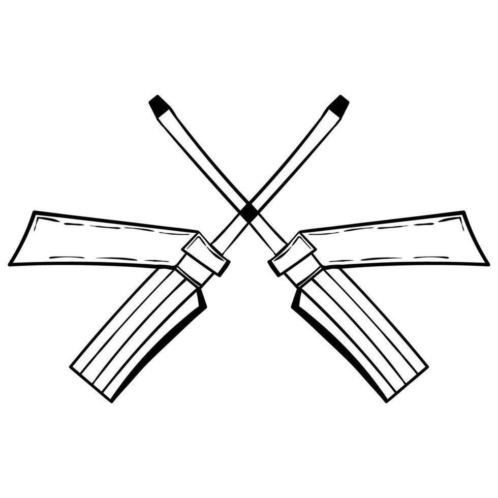 Screwdriver illustration on white background vector