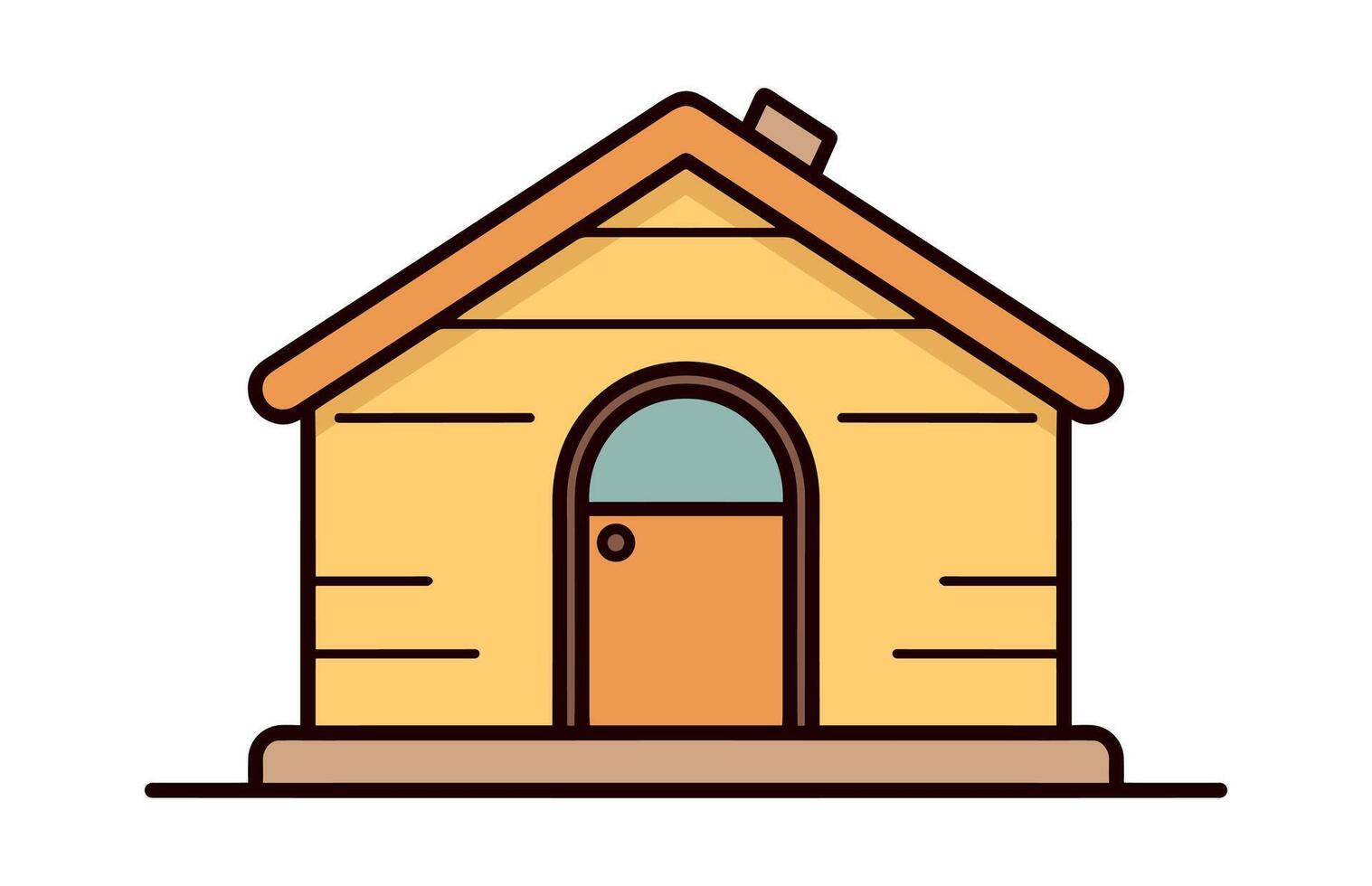 Dog House illustration isolated on a white background vector