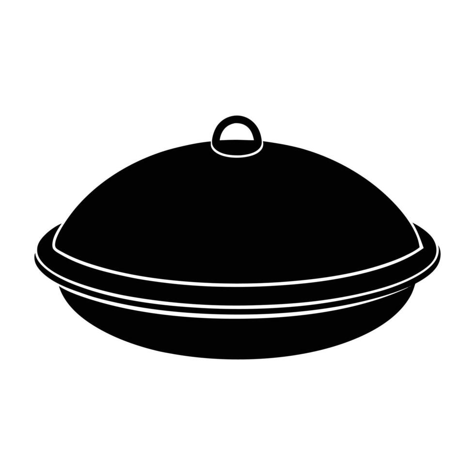 dish food cap. vector