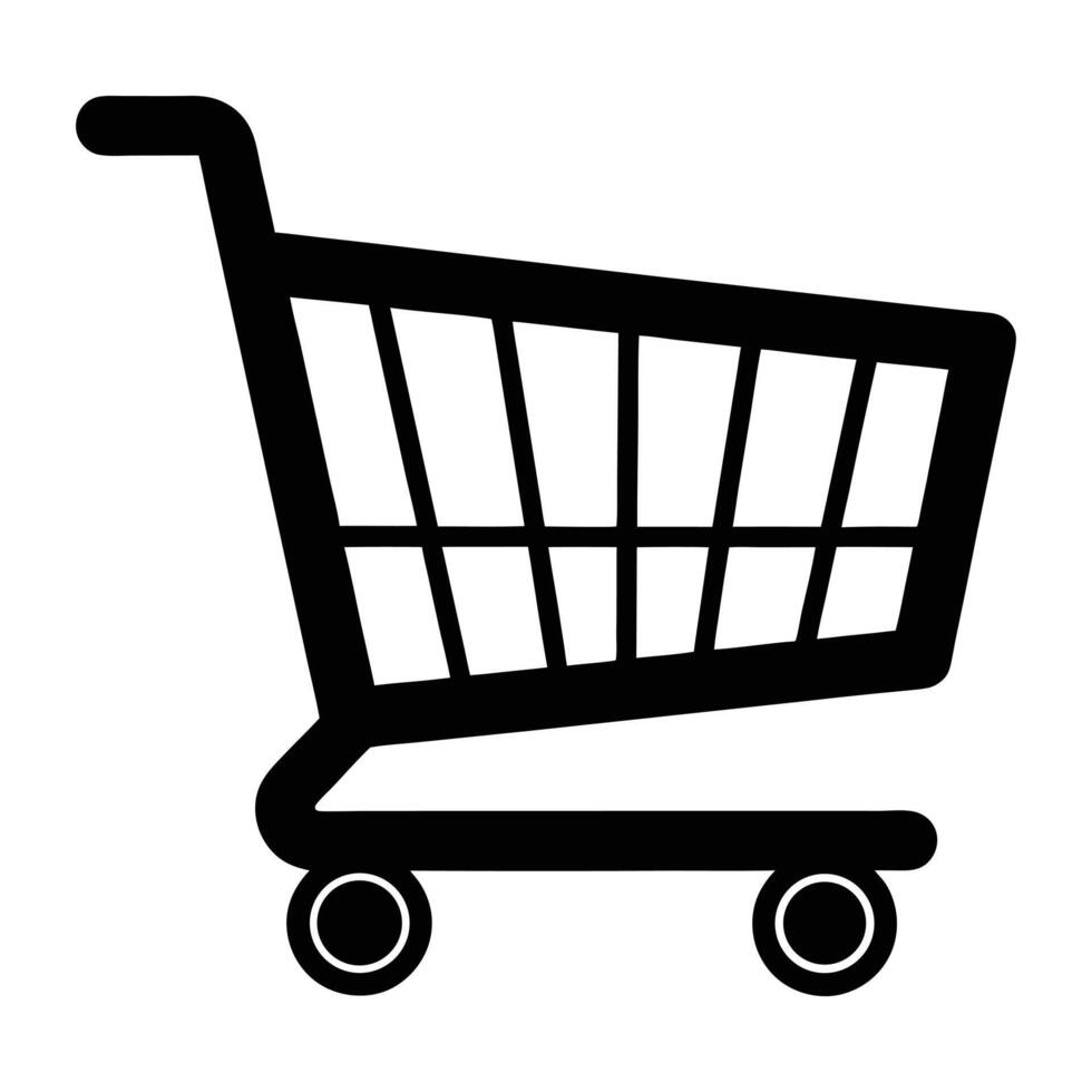shopping cart icon illustration vector