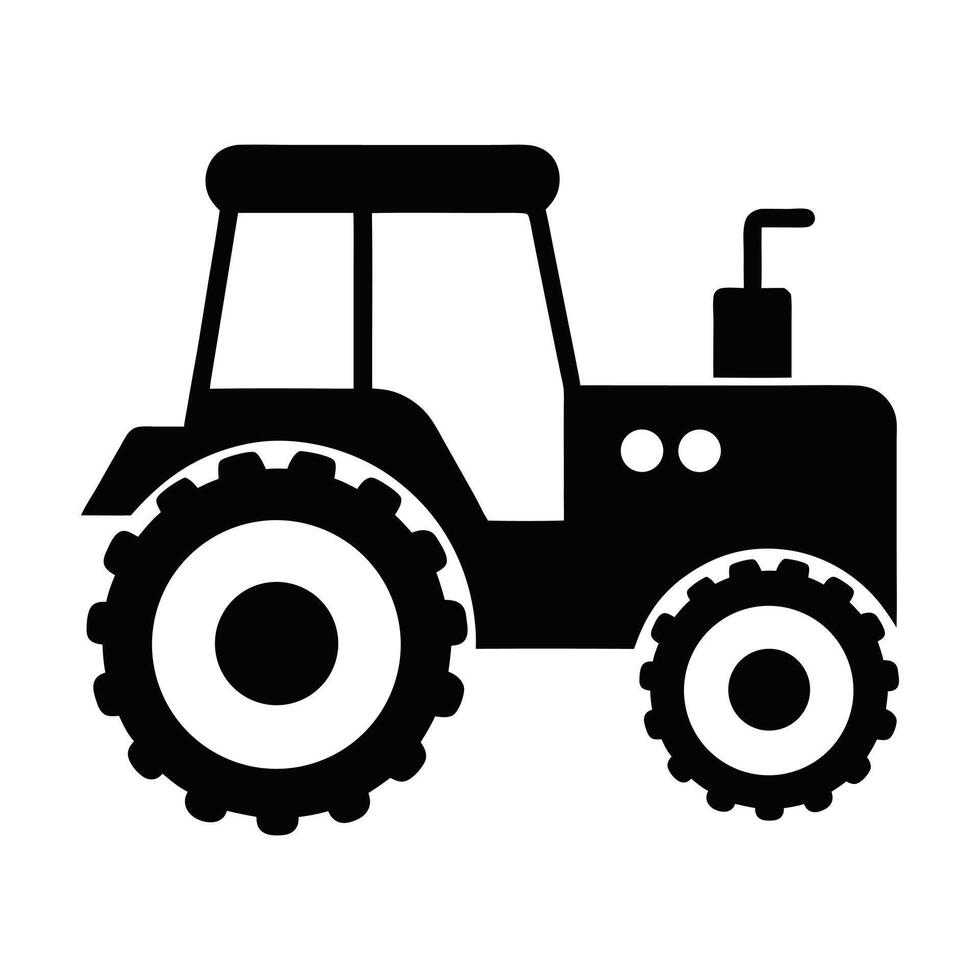tractor icon on white background. vector