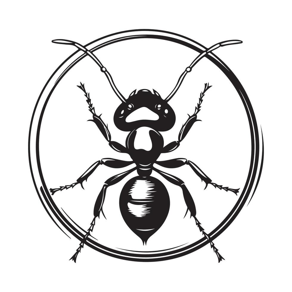 Ant Logo Images. Ant logo template design Image isolated on white background vector