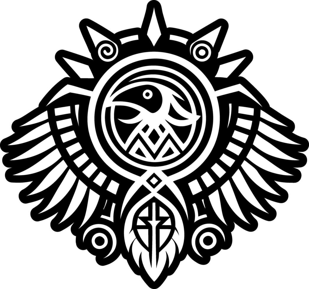 The celtic symbol is shown in black and white vector