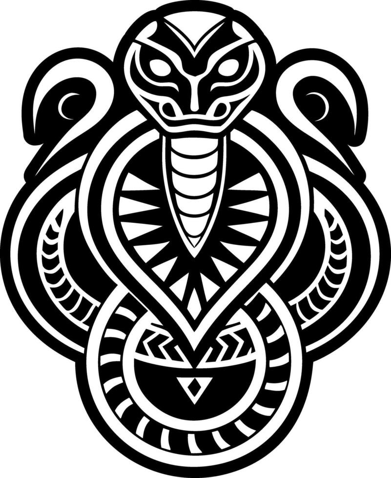 A filled style icon of rattlesnake symbol tattoo vector