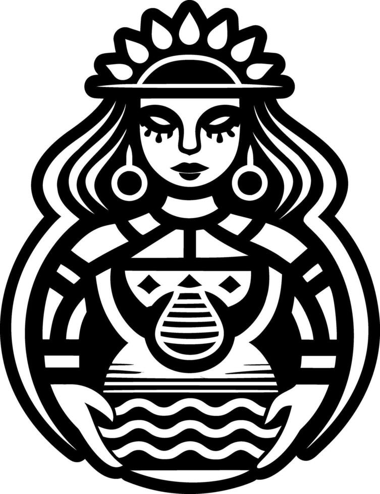 A filled style icon of water carrier symbol vector