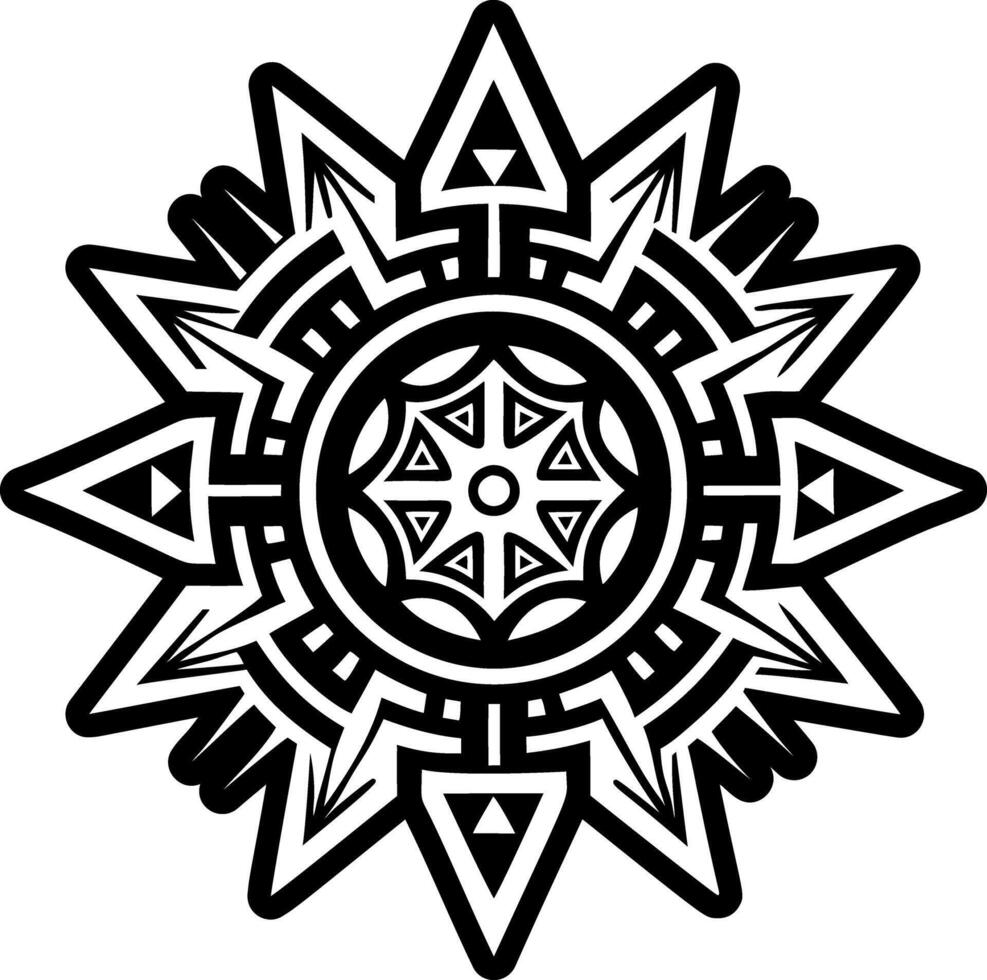 A filled style icon of morning star symbol vector