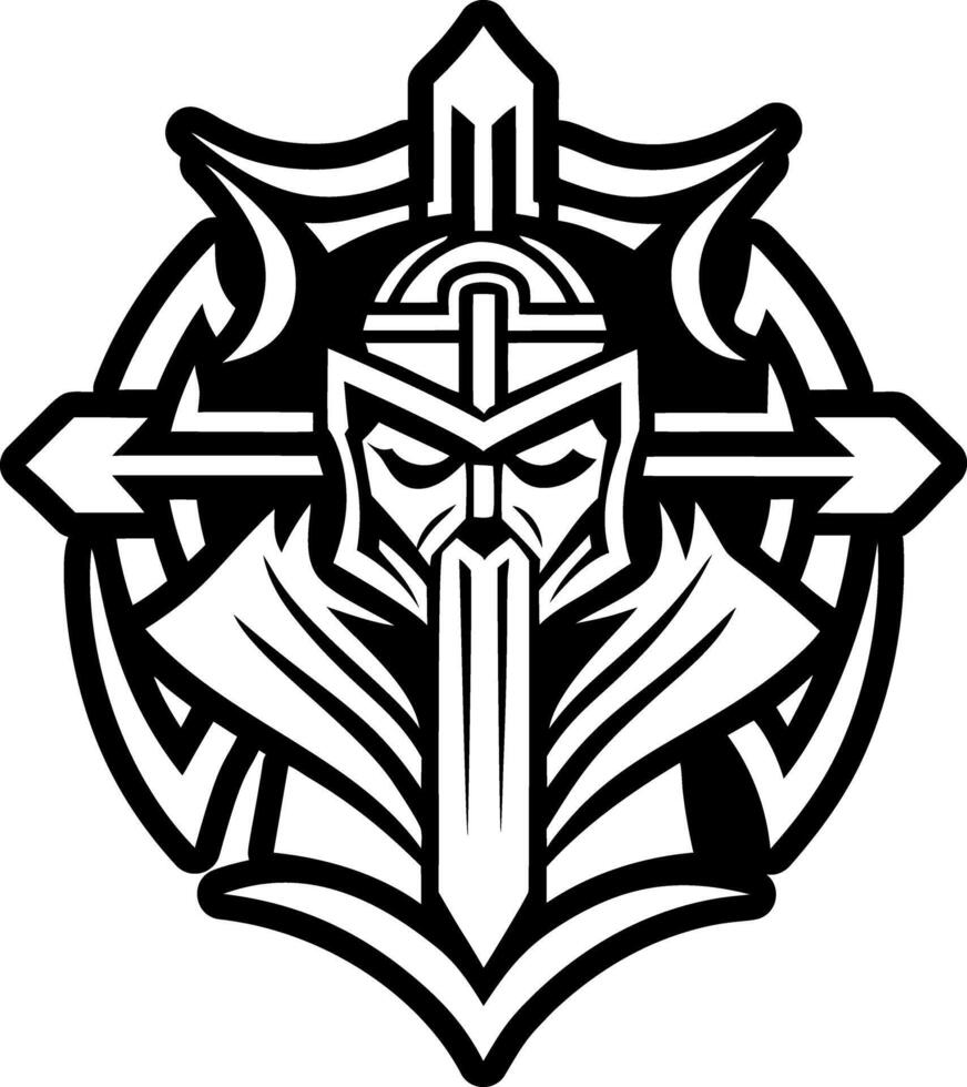 The logo for a team called the knights vector