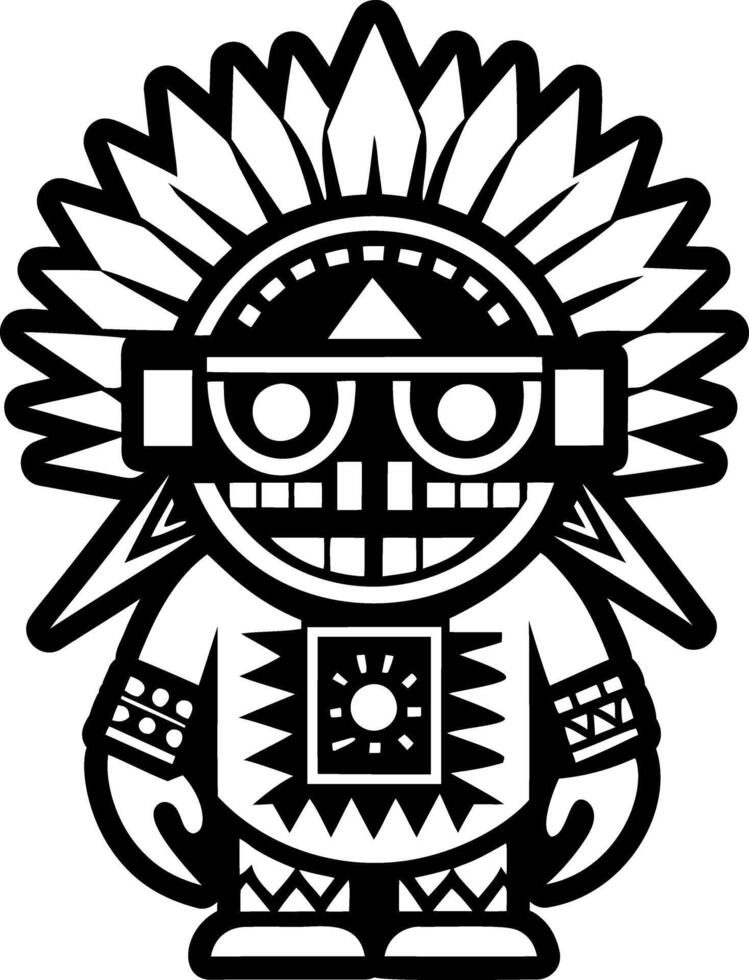 A solid style icon of mudhead tattoo vector