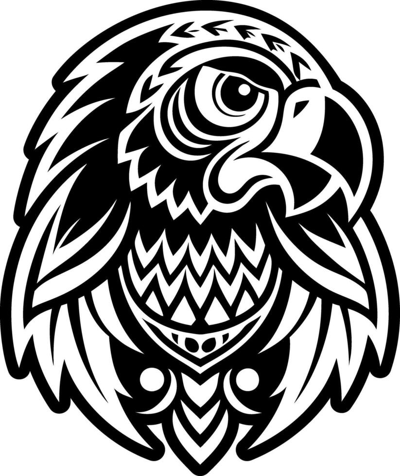 A filled style icon of rainforest god symbol vector