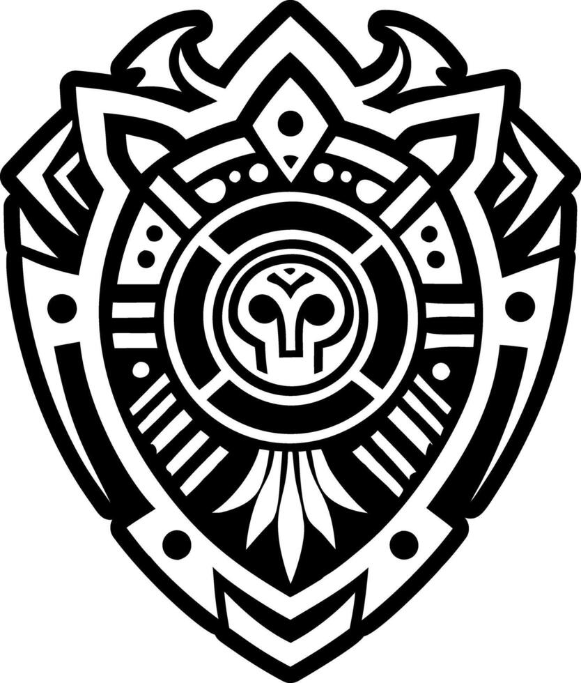 The shield of the ancient people vector