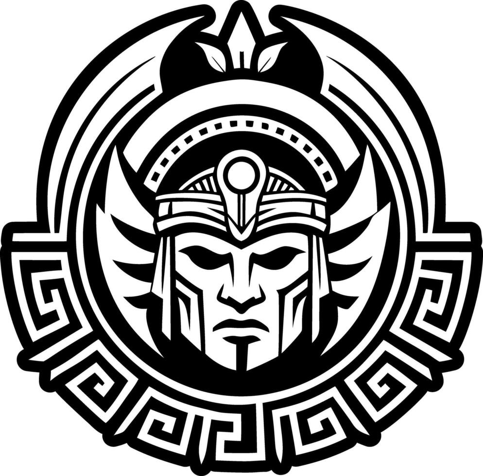 A solid style icon of roman gatekeeper symbol vector