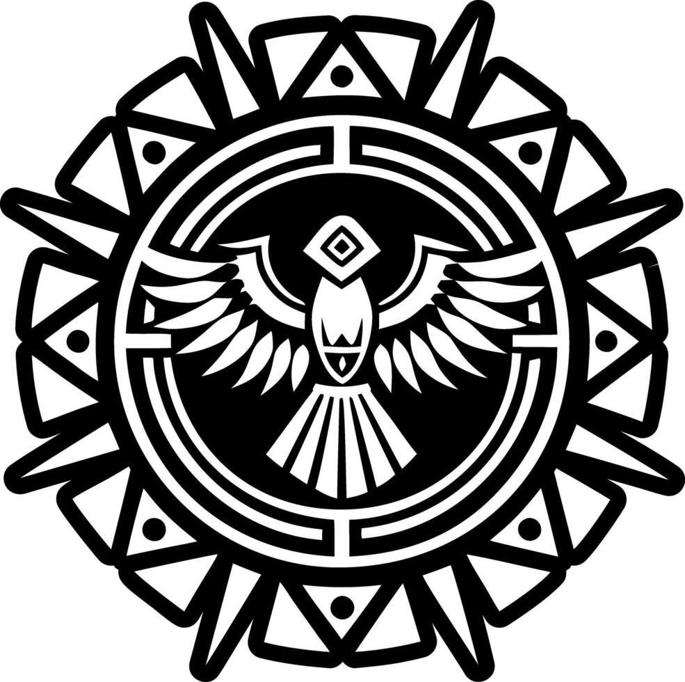 A glyph style icon of bird migration tattoo vector