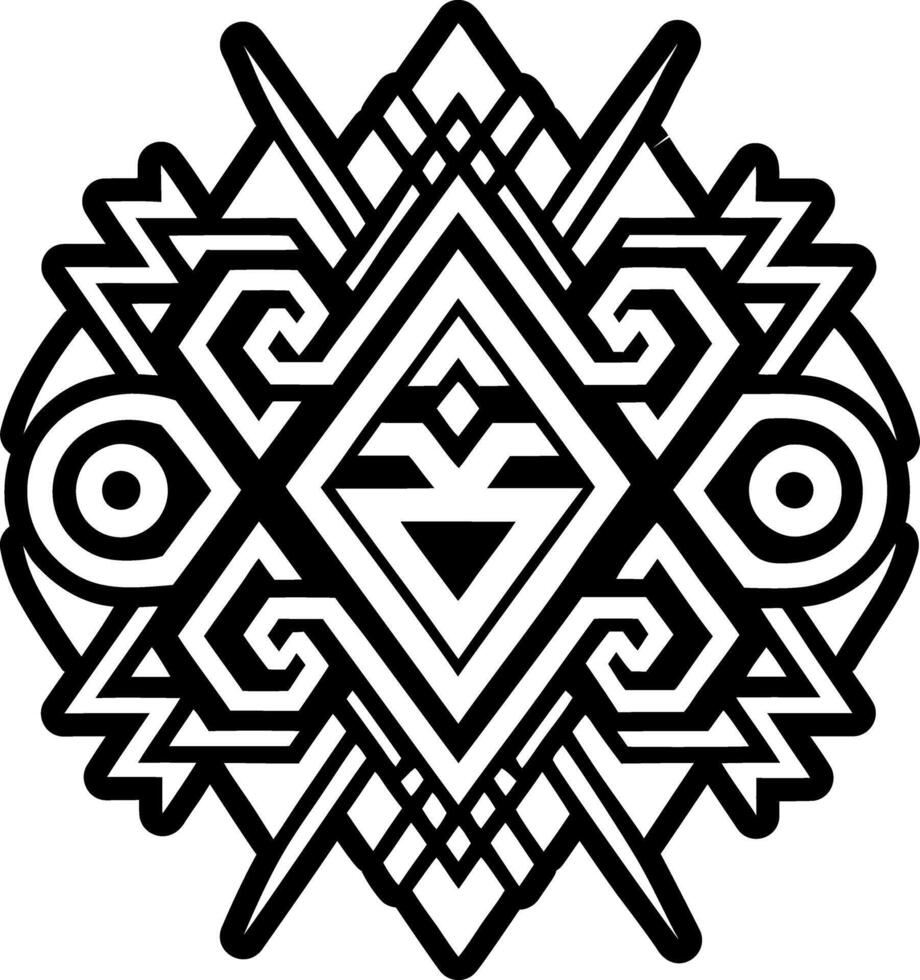 A solid style icon of huari symbol vector