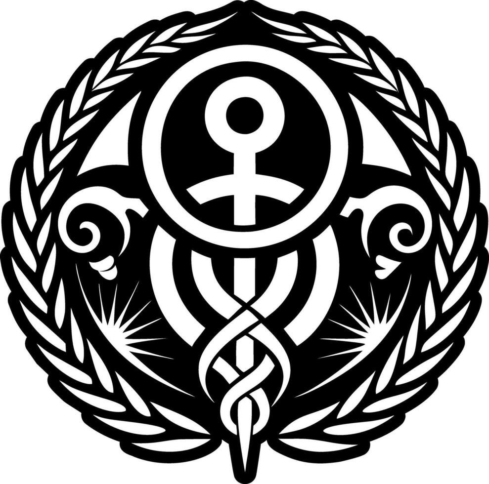 The emblem of the medical school of the university of miami vector