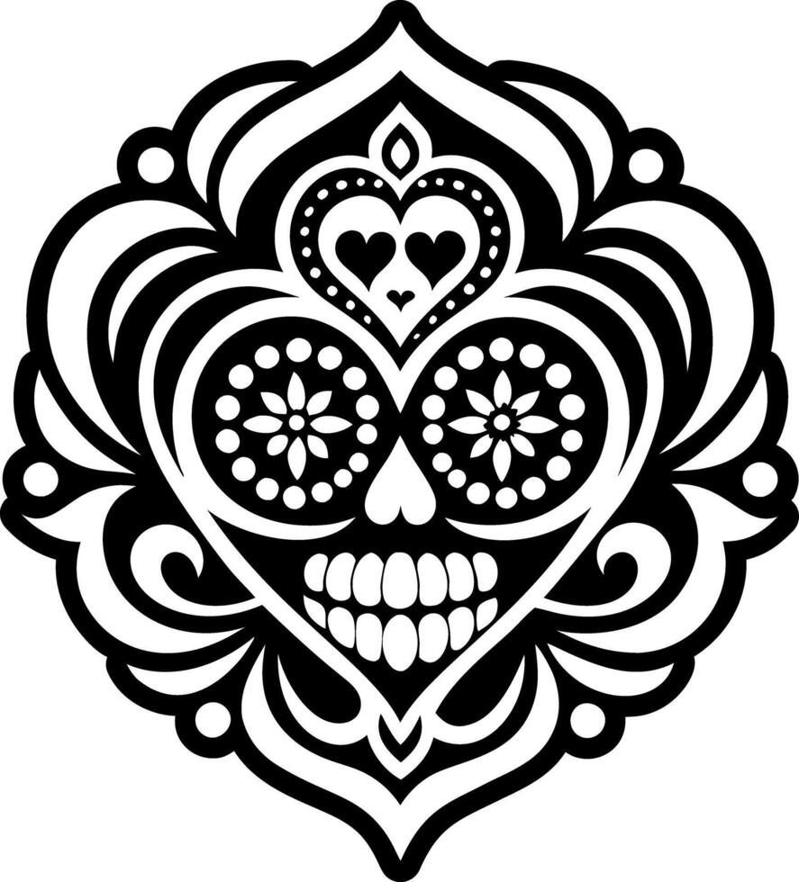 A filled style icon of hispanic symbol tattoo vector