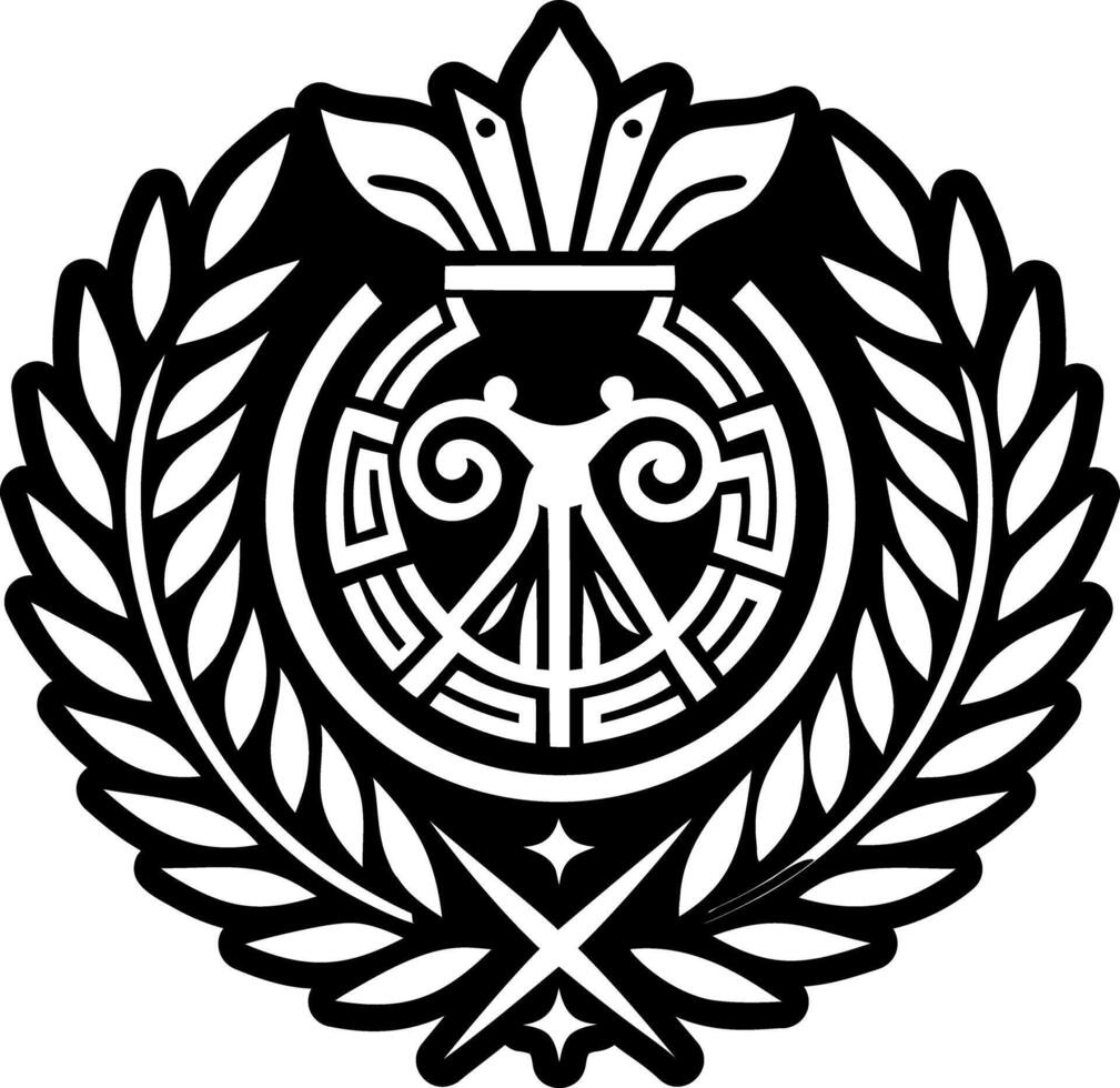 A glyph style icon of decanus symbol vector