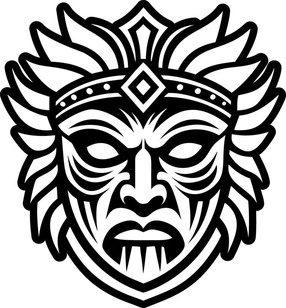 A solid style icon of theatre mask tattoo vector