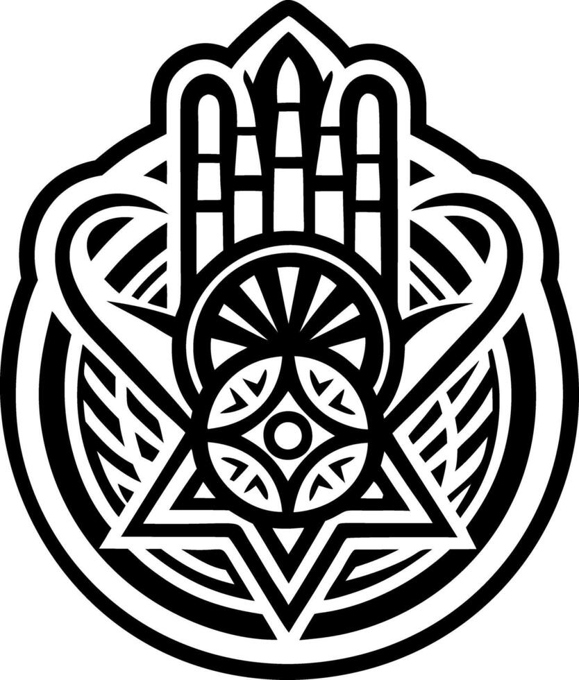 A filled style icon of god blessing symbol vector