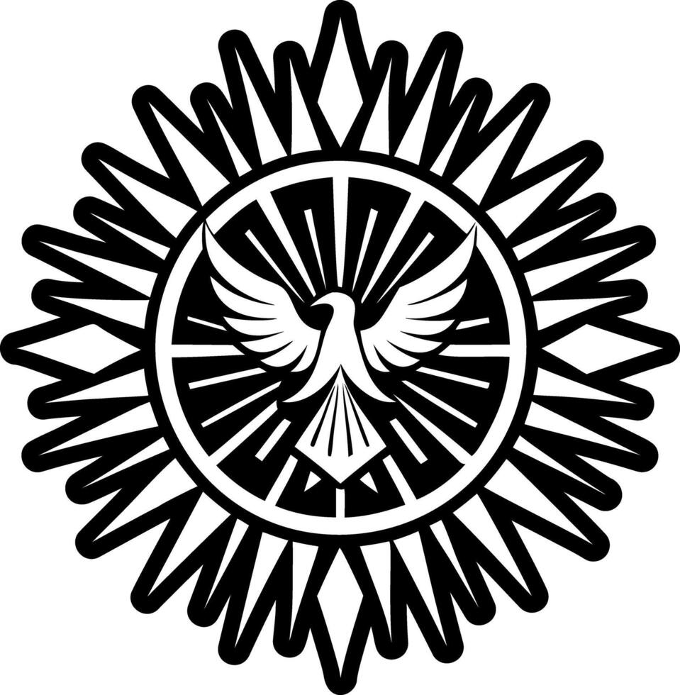 The symbol of the church of england vector