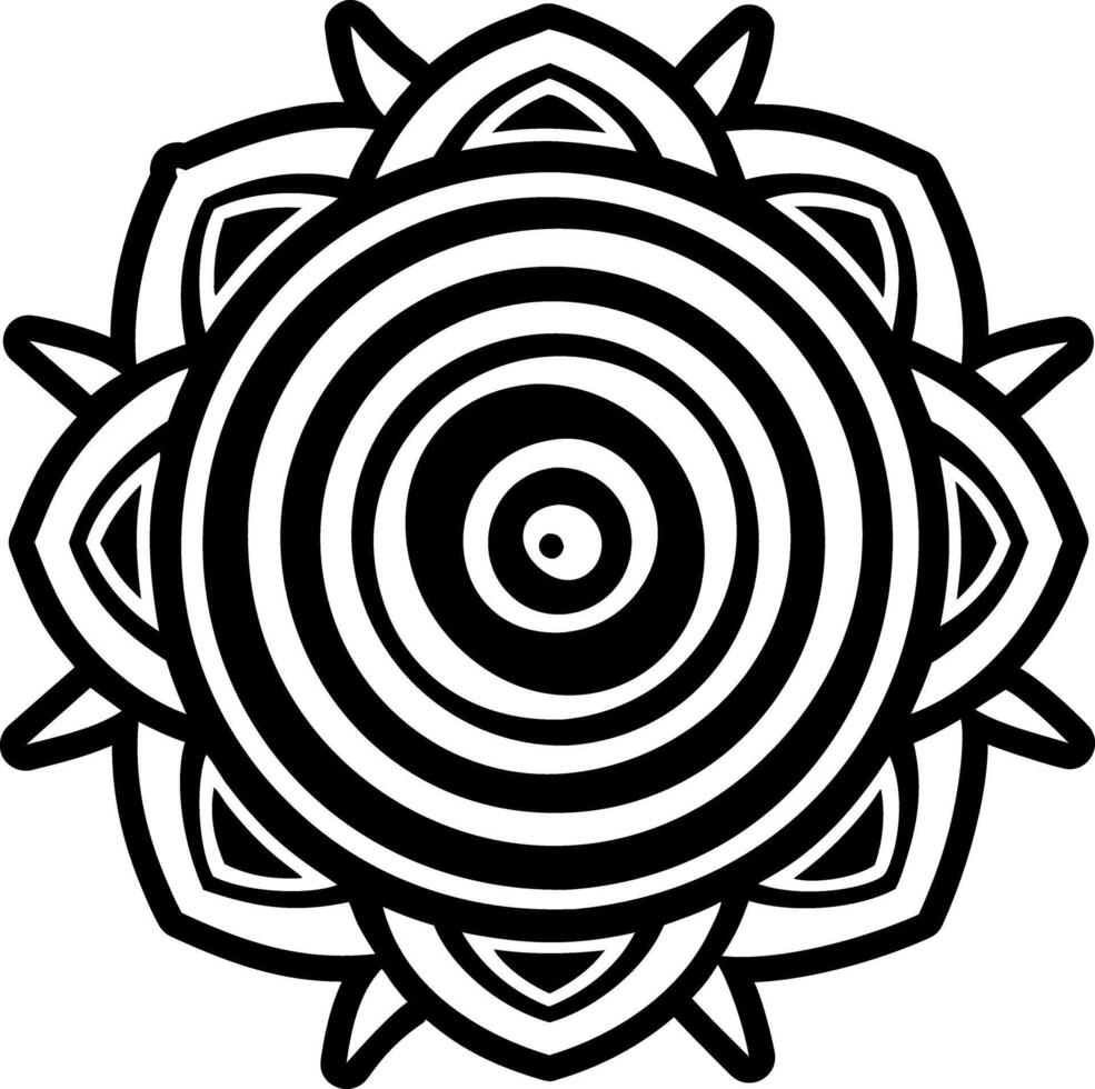A solid style icon of hopi migration symbol vector