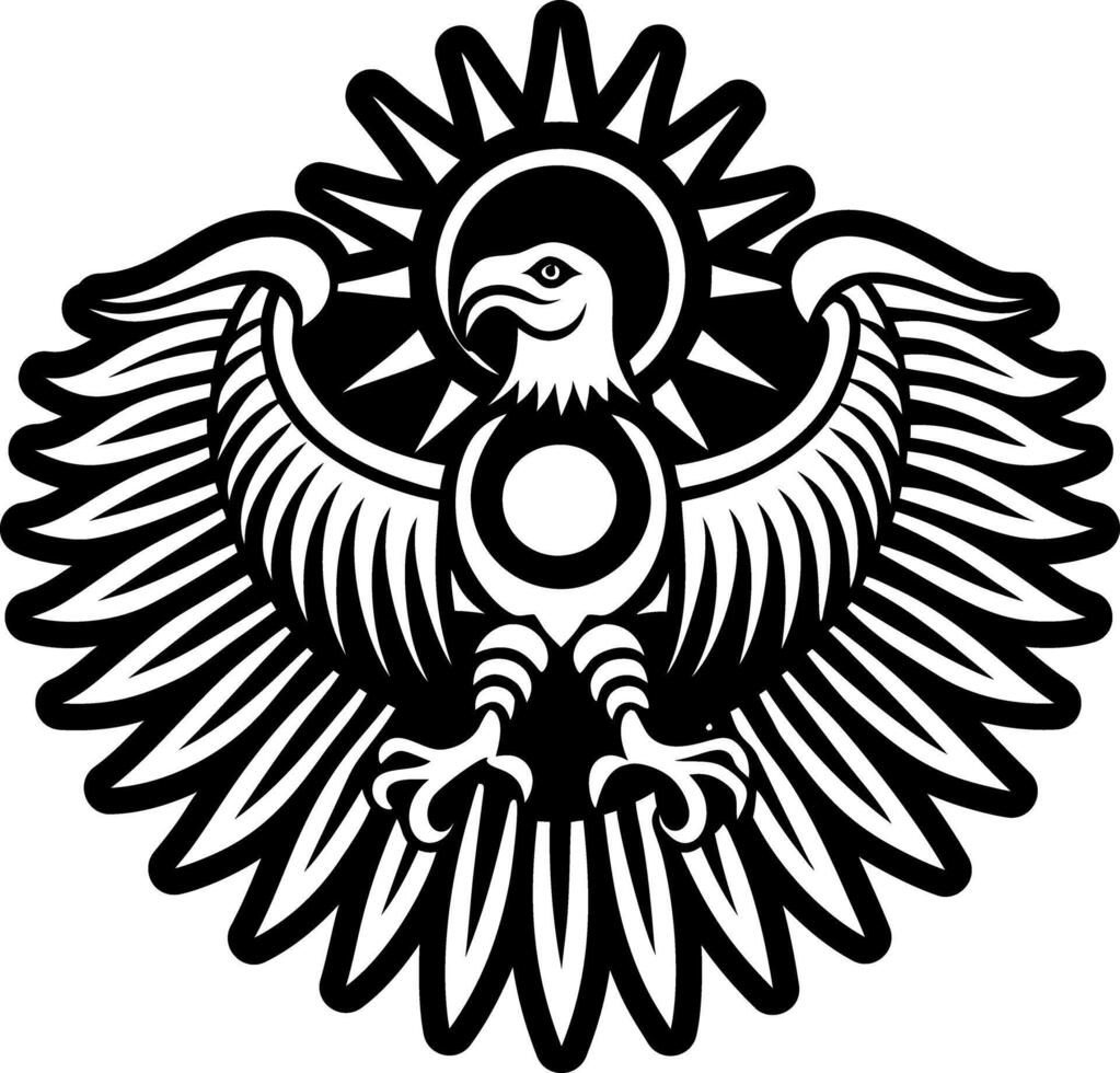 A filled style icon of peru bird symbol vector