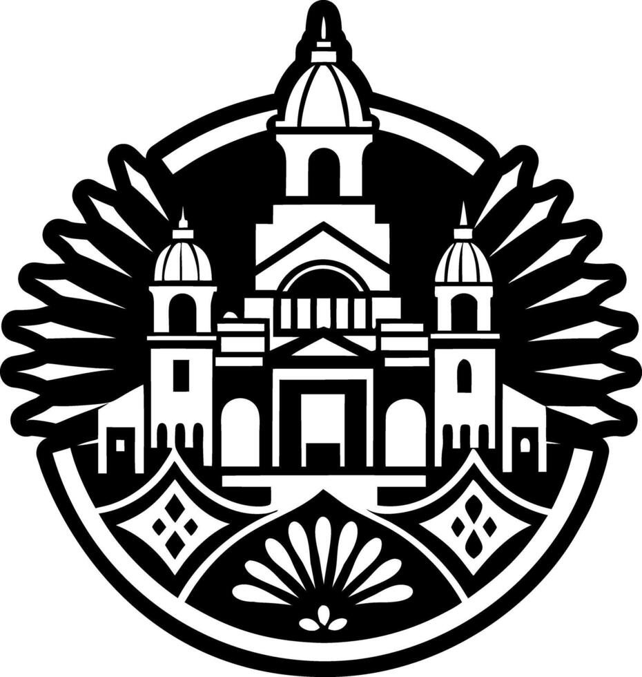 A filled style icon of arequipa symbol vector