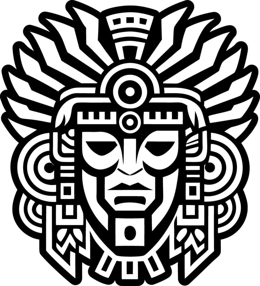 A glyph style icon of qhapac tattoo vector