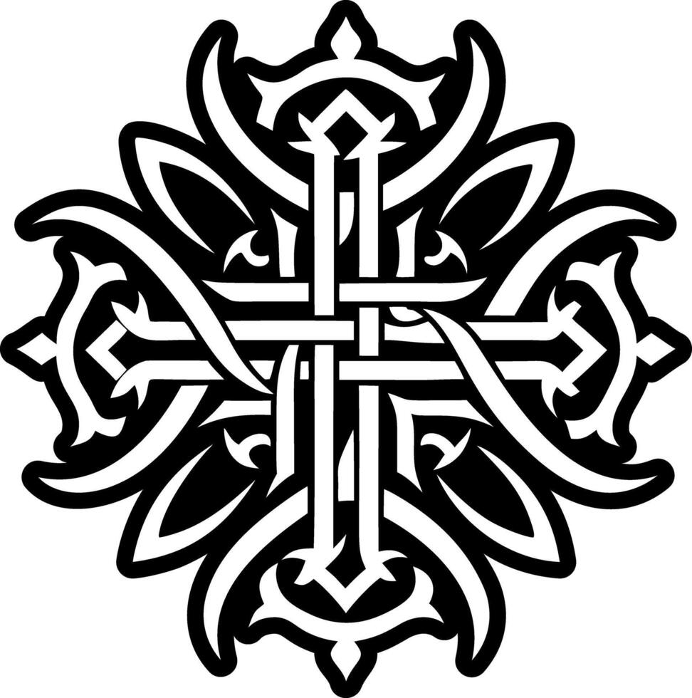 A filled style icon of holy script symbol vector