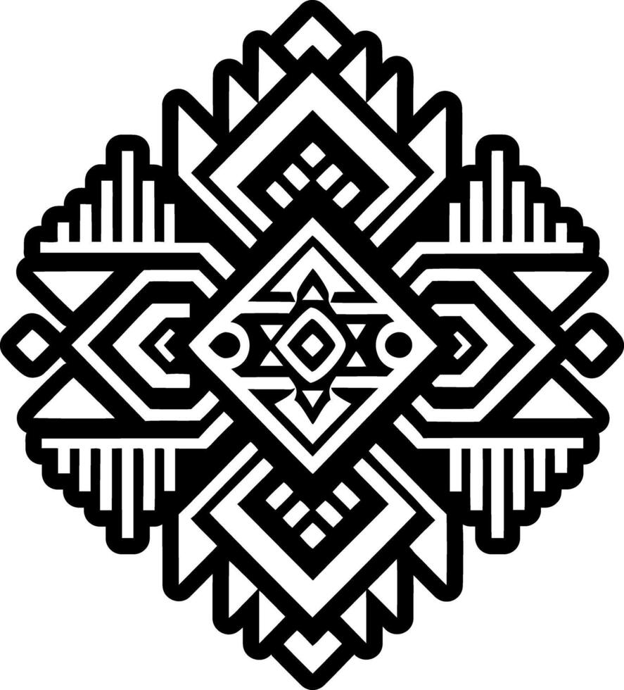 A solid style icon of textile peru symbol vector