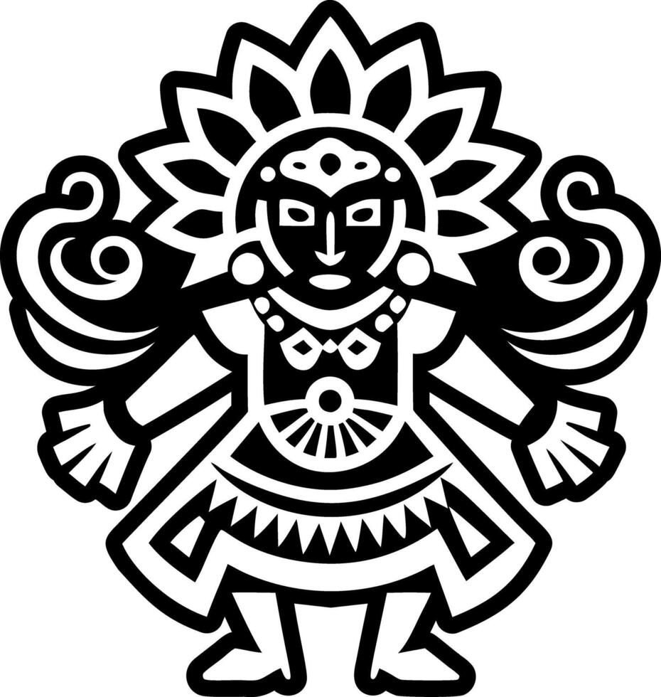 A glyph style icon of folkloric symbol vector