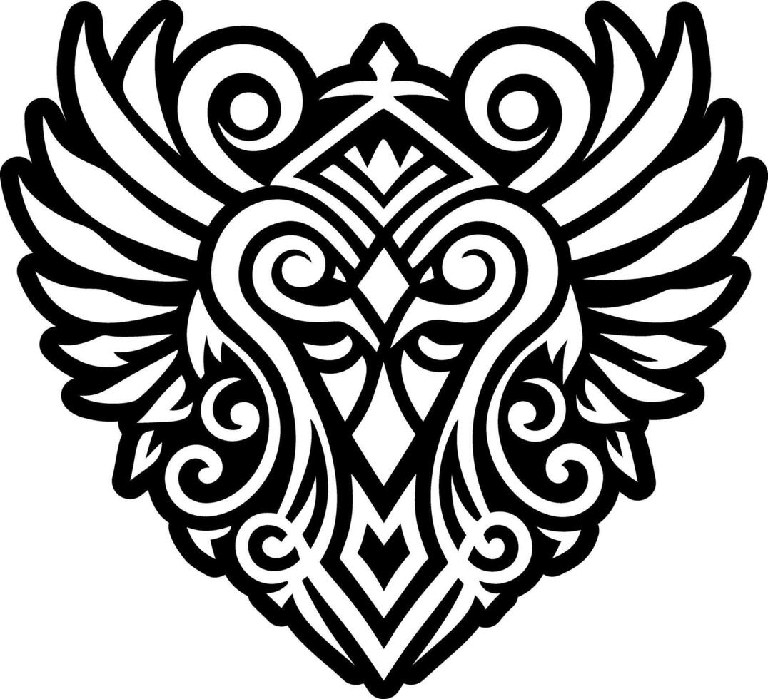 A glyph style icon of lares deity vector