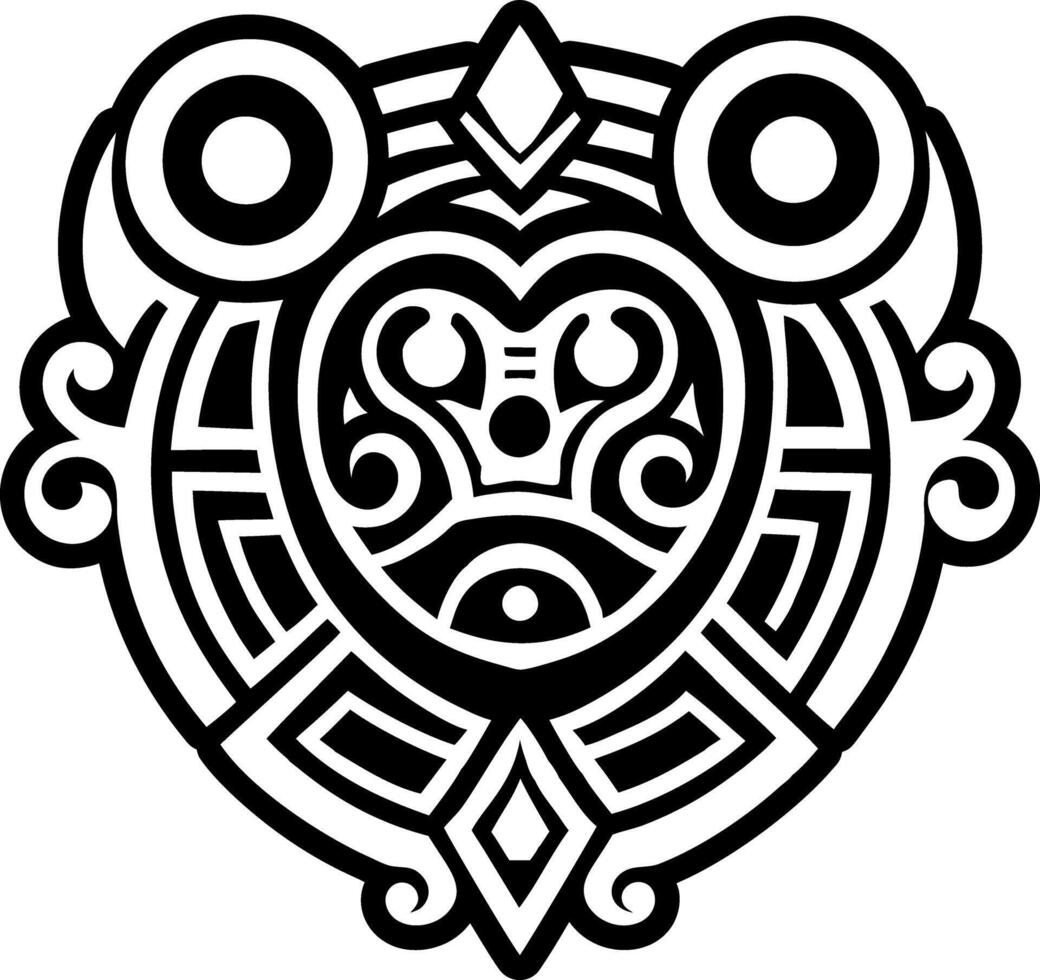 A glyph style icon of peru god symbol vector