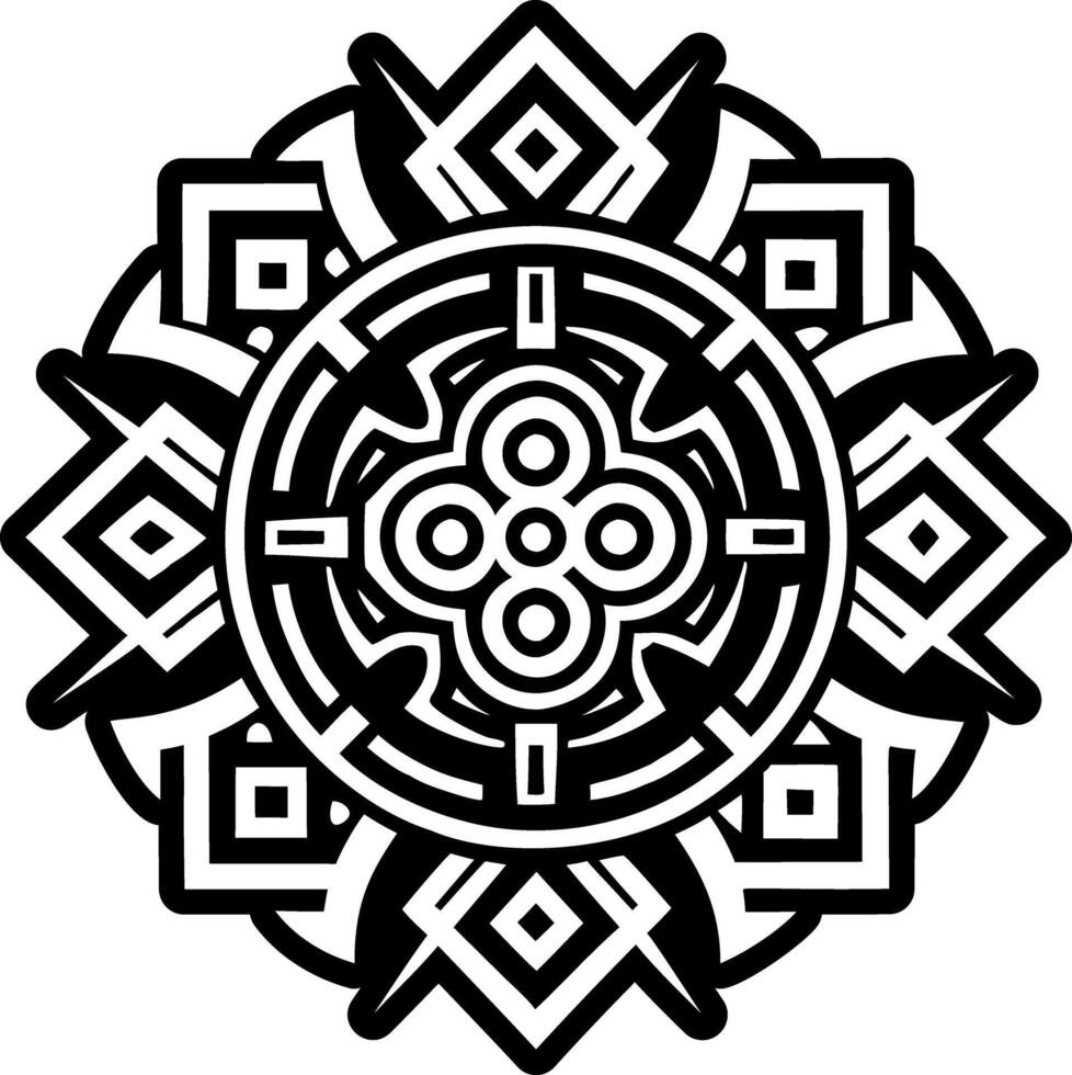 A glyph style icon of peru motif symbol vector