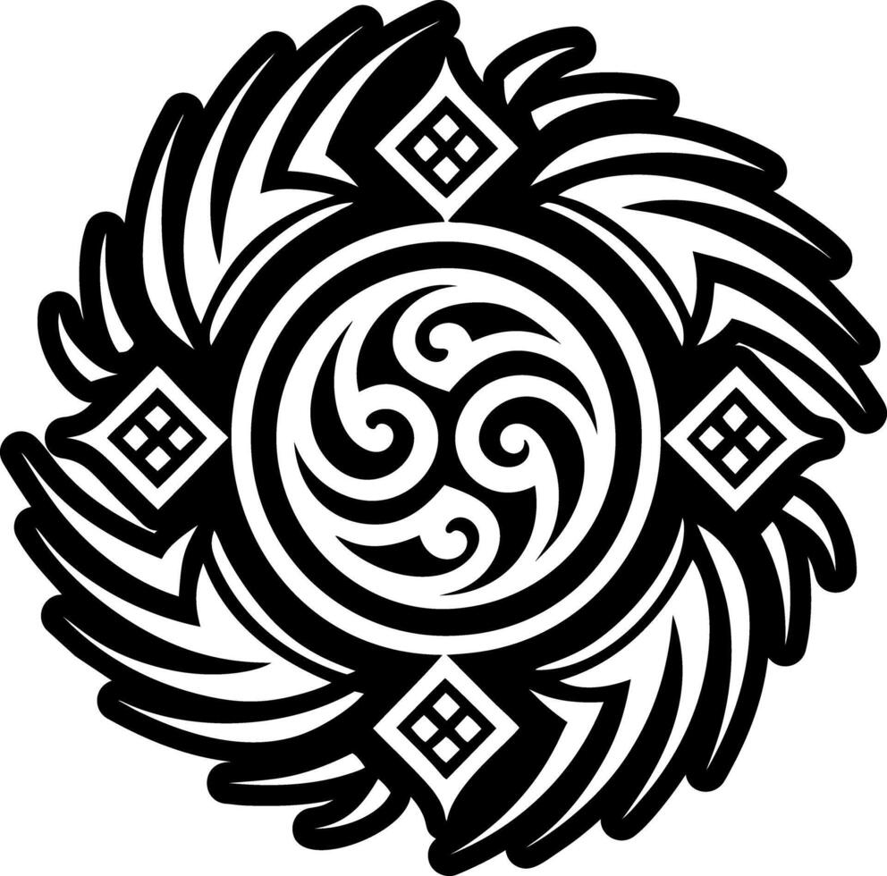 A solid style icon of desert wind symbol vector