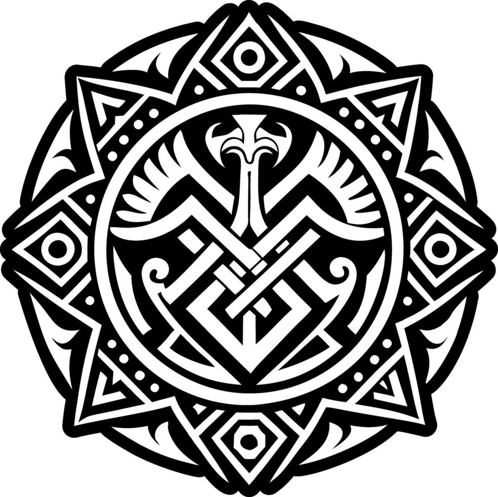 A glyph style icon of penates symbol vector