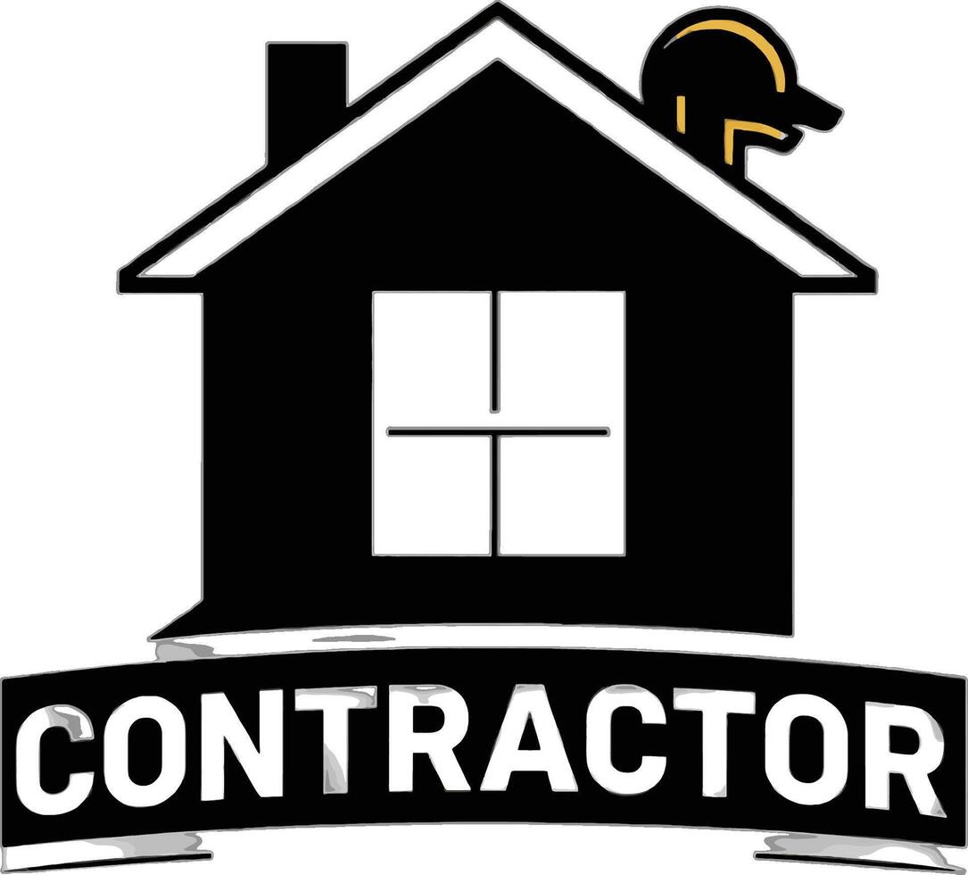 The logo for contractor vector
