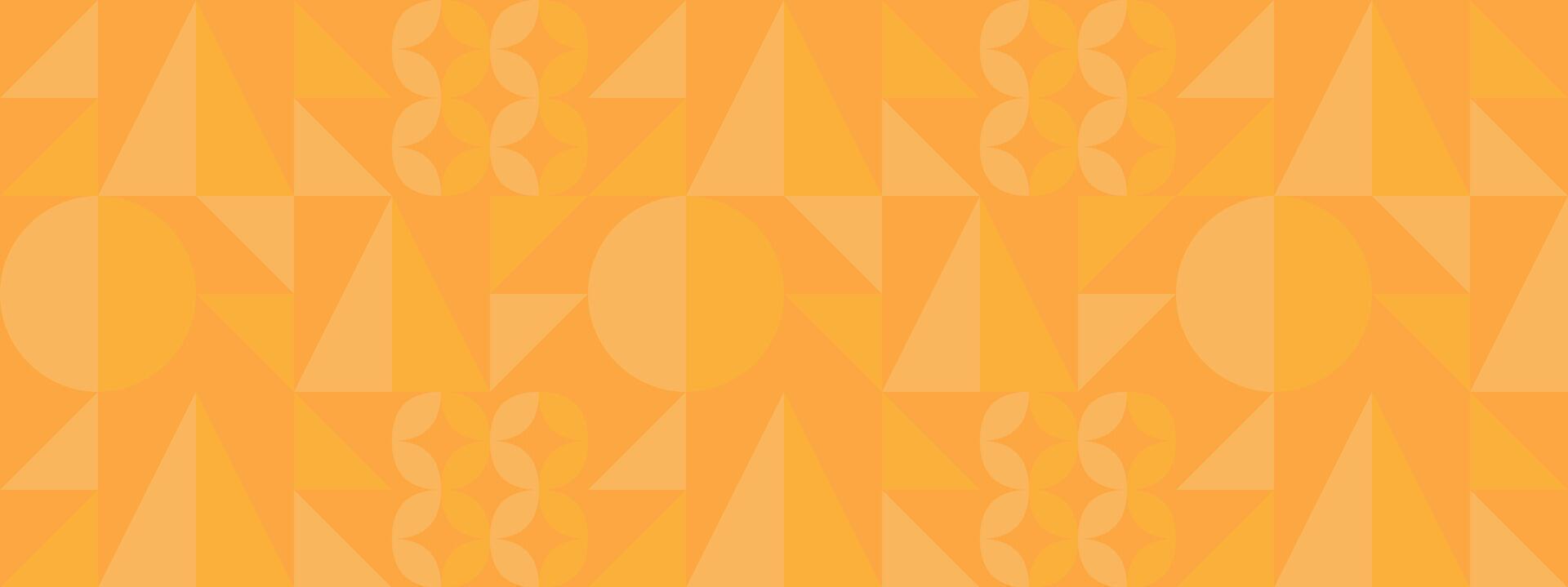 Orange geometric pattern with a yellow background vector