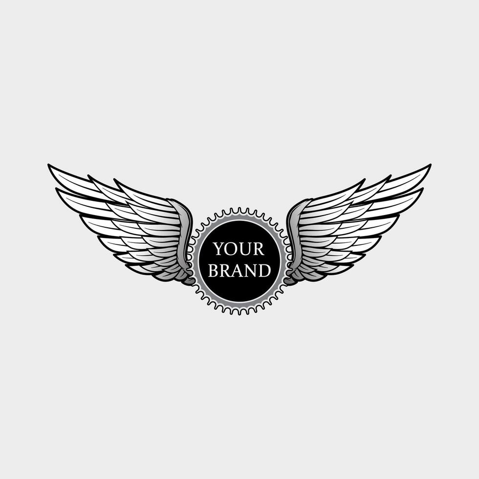 Wing logo template for automotive business vector