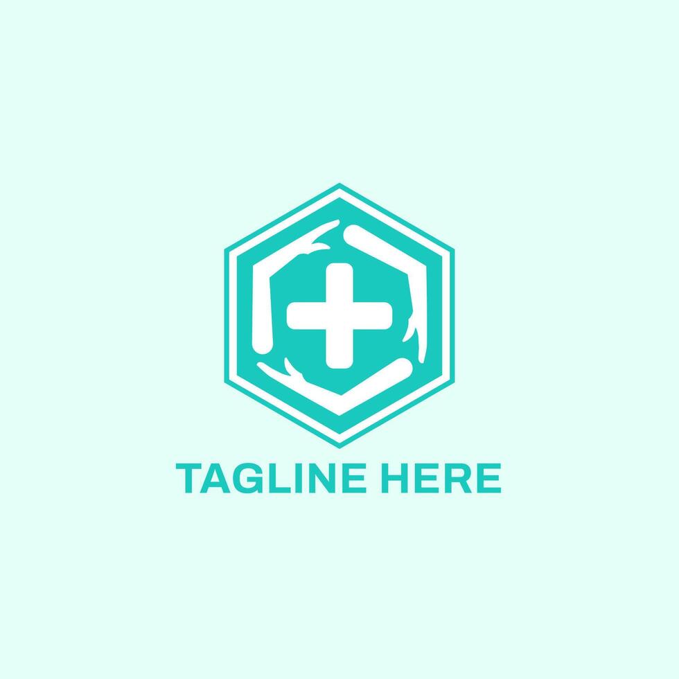 Logo for hand sanitizer or for health center vector