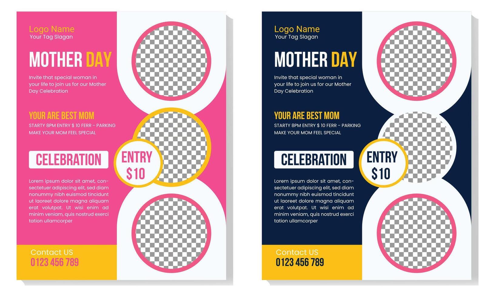 Mother's Day Flyer Templates vector