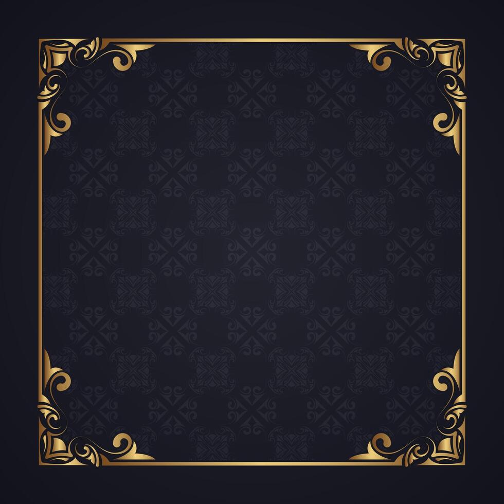 decorative frame with abstract pattern background vector