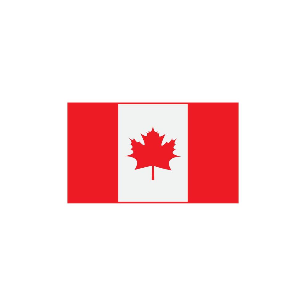 The red maple leaf from the Canadian flag. vector