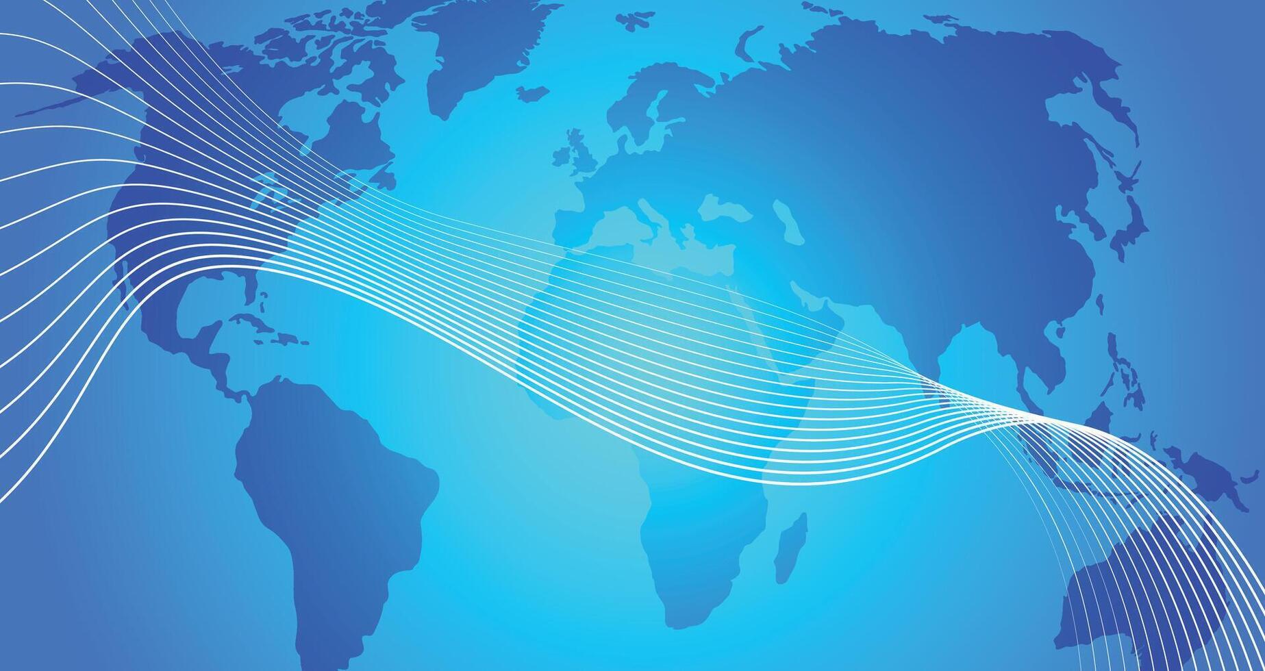 World Map blue background design illustration vector
