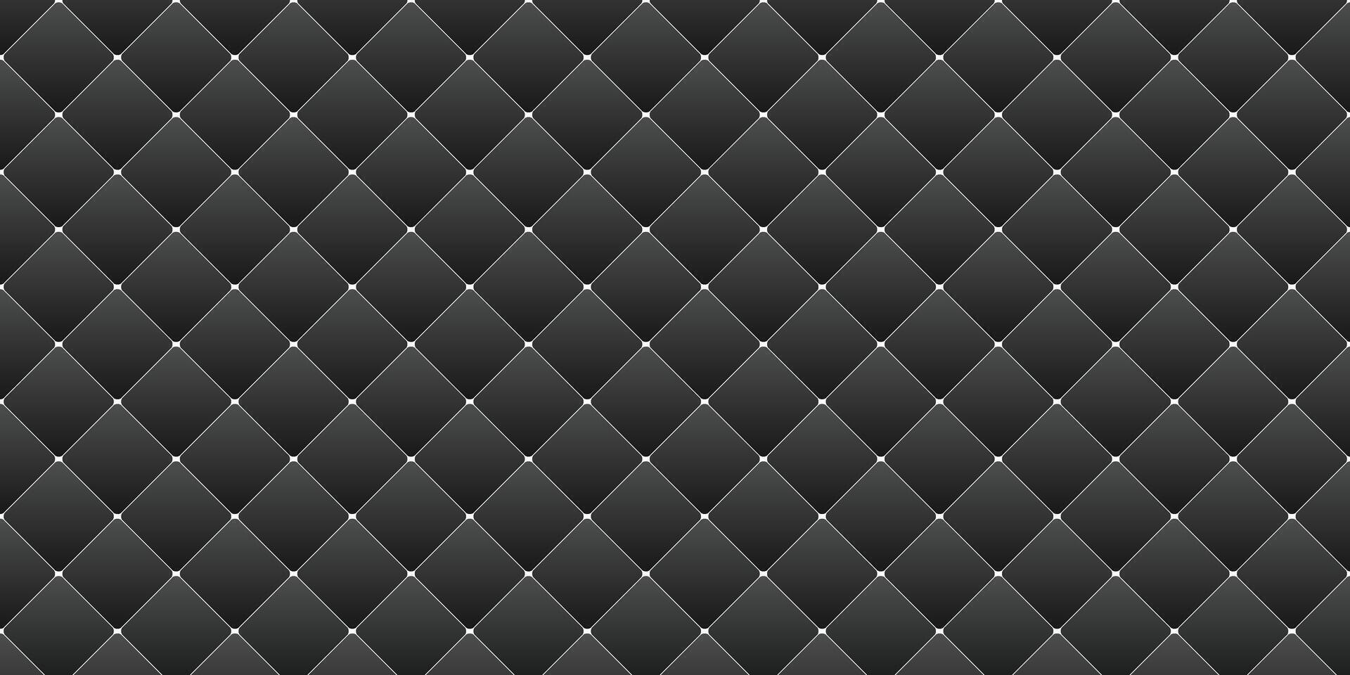 Geometric black background with square shape pattern design vector